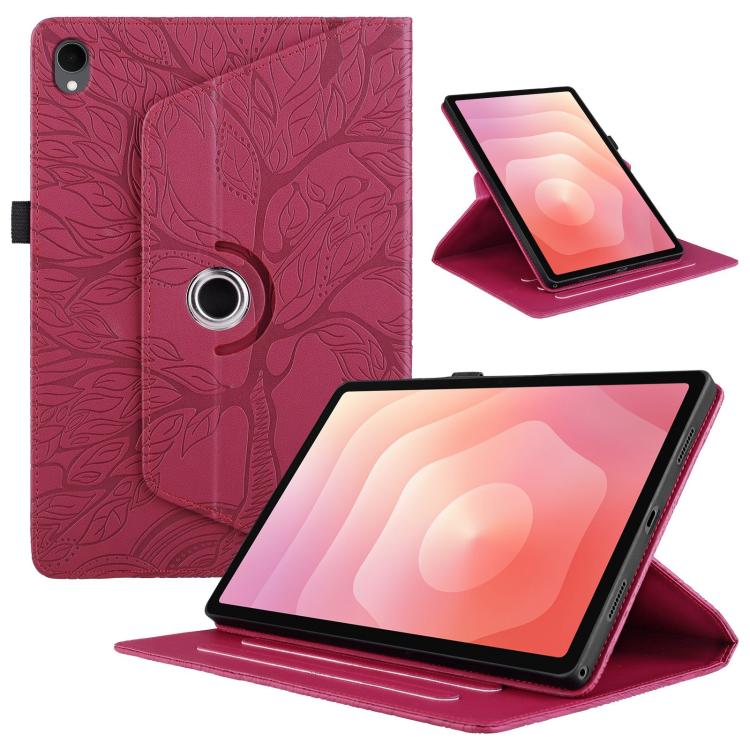 Tree Life Embossed Rotation Leather Tablet Case, For Samsung Galaxy Tab S11, For Samsung Galaxy Tab S11 Ultra, For Samsung Galaxy Tab S10 Ultra / S9 Ultra, For Samsung Galaxy Tab S10+ / S9+ / S8+