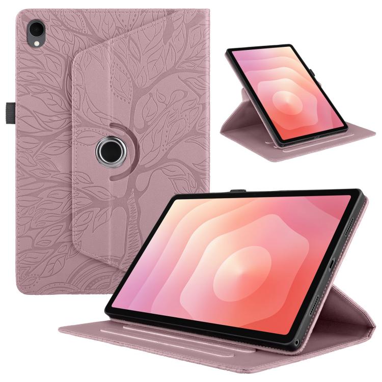 Tree Life Embossed Rotation Leather Tablet Case, For Samsung Galaxy Tab S11, For Samsung Galaxy Tab S11 Ultra, For Samsung Galaxy Tab S10 Ultra / S9 Ultra, For Samsung Galaxy Tab S10+ / S9+ / S8+