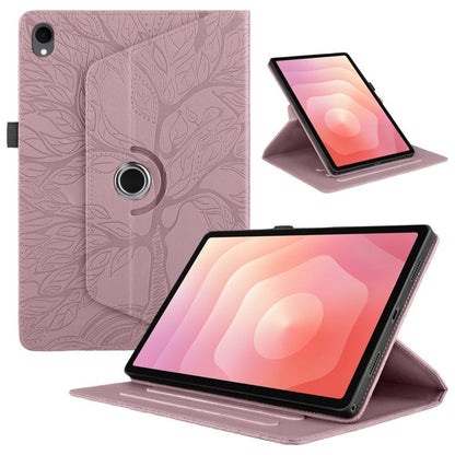 Tree Life Embossed Rotation Leather Tablet Case, For Samsung Galaxy Tab S11, For Samsung Galaxy Tab S11 Ultra, For Samsung Galaxy Tab S10 Ultra / S9 Ultra, For Samsung Galaxy Tab S10+ / S9+ / S8+