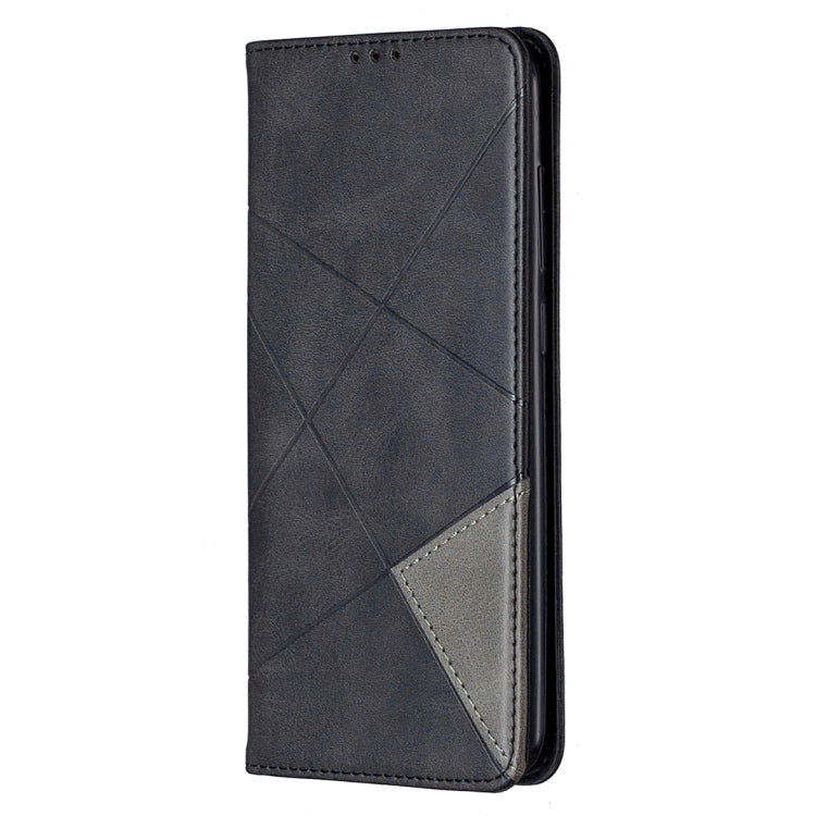 Rhombus Texture Horizontal Flip Magnetic Leather Case with Holder & Card Slots & Wallet, For Xiaomi Redmi Note 9