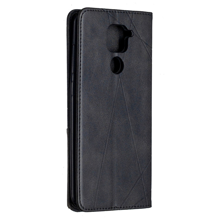 Rhombus Texture Horizontal Flip Magnetic Leather Case with Holder & Card Slots & Wallet, For Xiaomi Redmi Note 9