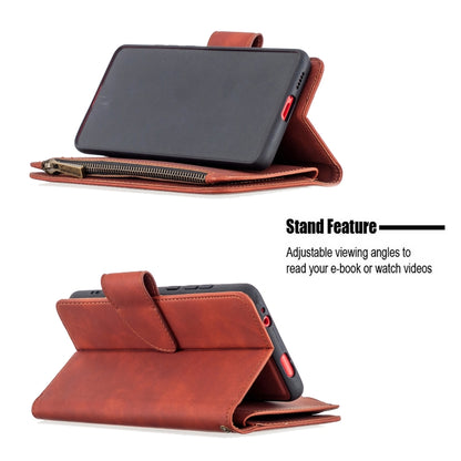 Skin Feel Detachable Magnetic Zipper Horizontal Flip PU Leather Case with Multi-Card Slots & Holder & Wallet & Photo Frame & Lanyard, For Xiaomi Redmi K20, For Xiaomi Redmi Note 7, For Xiaomi Redmi Note 8 Pro, For Xiaomi Redmi Note 8