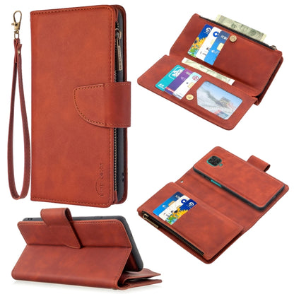 Skin Feel Detachable Magnetic Zipper Horizontal Flip PU Leather Case with Multi-Card Slots & Holder & Wallet & Photo Frame & Lanyard, For Xiaomi Redmi Note 9 Pro, For Xiaomi Mi CC9 Pro