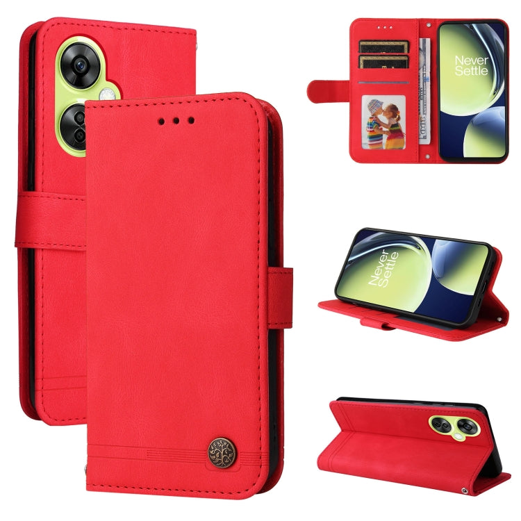 Skin Feel Life Tree Metal Button Leather Phone Case, For OnePlus 12R, For OnePlus 12, For OnePlus Nord CE3, For OnePlus Nord CE 3 Lite / Nord N30