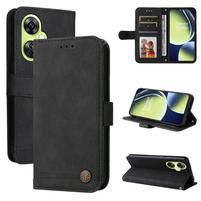 Skin Feel Life Tree Metal Button Leather Phone Case, For OnePlus 12R, For OnePlus 12, For OnePlus Nord CE3, For OnePlus Nord CE 3 Lite / Nord N30