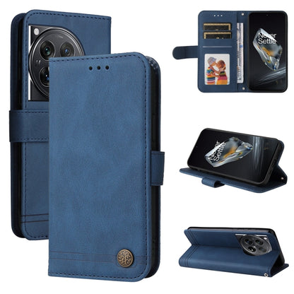Skin Feel Life Tree Metal Button Leather Phone Case, For OnePlus 12R, For OnePlus 12, For OnePlus Nord CE3, For OnePlus Nord CE 3 Lite / Nord N30