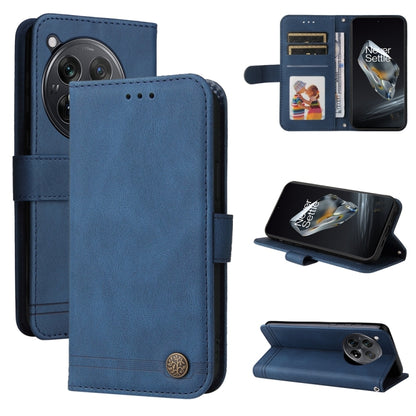 Skin Feel Life Tree Metal Button Leather Phone Case, For OnePlus 12R, For OnePlus 12, For OnePlus Nord CE3, For OnePlus Nord CE 3 Lite / Nord N30
