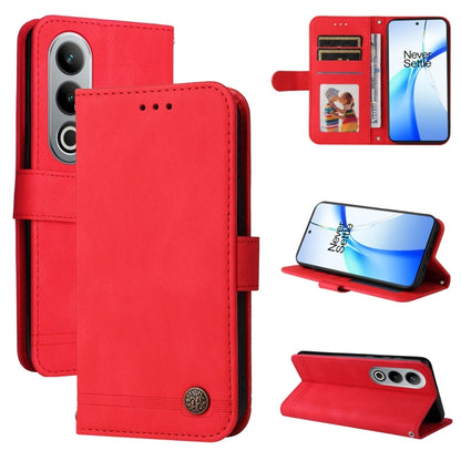 Skin Feel Life Tree Metal Button Leather Phone Case, For OnePlus Ace 3 Pro, For OnePlus Nord CE4 Lite, For OnePlus Ace 3V, For OnePlus Nord CE4