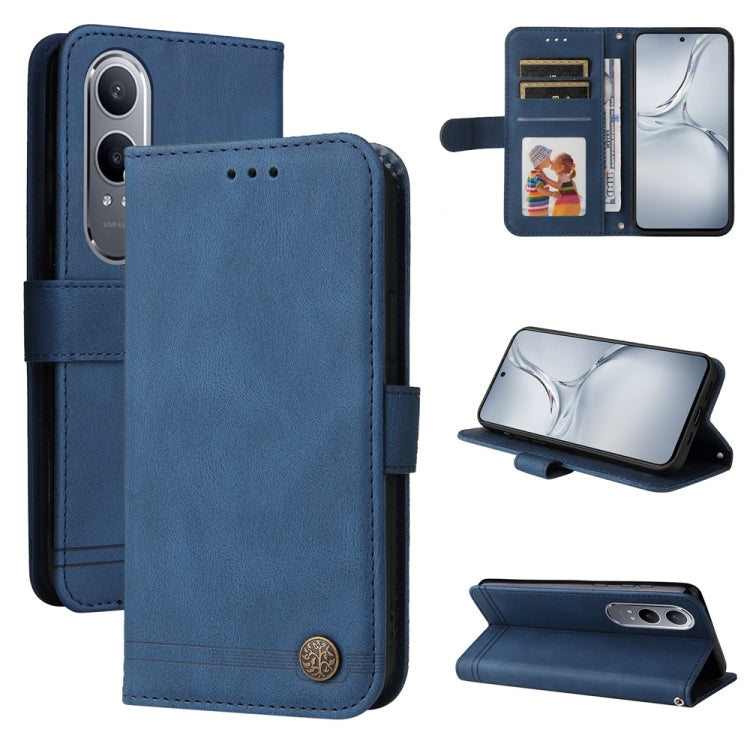 Skin Feel Life Tree Metal Button Leather Phone Case, For OnePlus Ace 3 Pro, For OnePlus Nord CE4 Lite, For OnePlus Ace 3V, For OnePlus Nord CE4