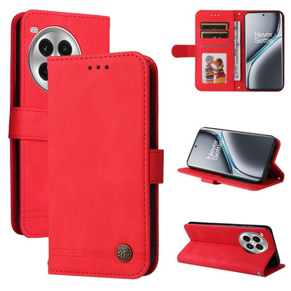 Skin Feel Life Tree Metal Button Leather Phone Case, For OnePlus Ace 3 Pro, For OnePlus Nord CE4 Lite, For OnePlus Ace 3V, For OnePlus Nord CE4