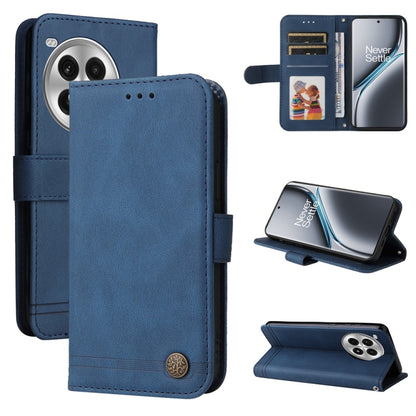 Skin Feel Life Tree Metal Button Leather Phone Case, For OnePlus Ace 3 Pro, For OnePlus Nord CE4 Lite, For OnePlus Ace 3V, For OnePlus Nord CE4