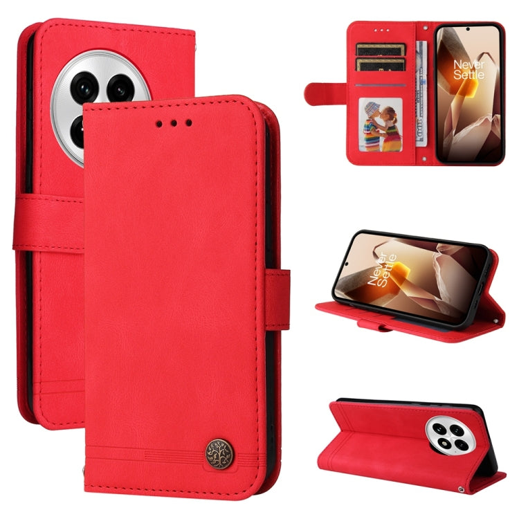 Skin Feel Life Tree Metal Button Leather Phone Case, For OnePlus Ace 5 Racing / Nord CE5, For OnePlus 13R / Ace 5 / Ace 5 Pro, For OnePlus 13, For OnePlus Nord 4