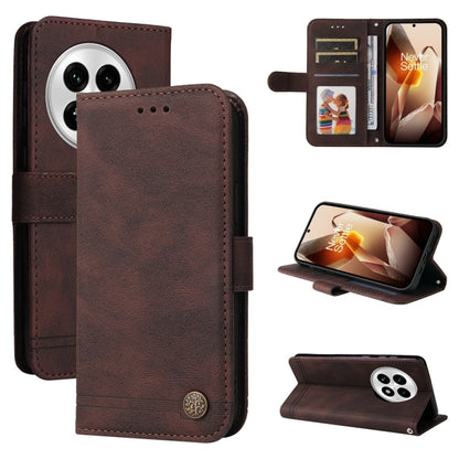 Skin Feel Life Tree Metal Button Leather Phone Case, For OnePlus Ace 5 Racing / Nord CE5, For OnePlus 13R / Ace 5 / Ace 5 Pro, For OnePlus 13, For OnePlus Nord 4