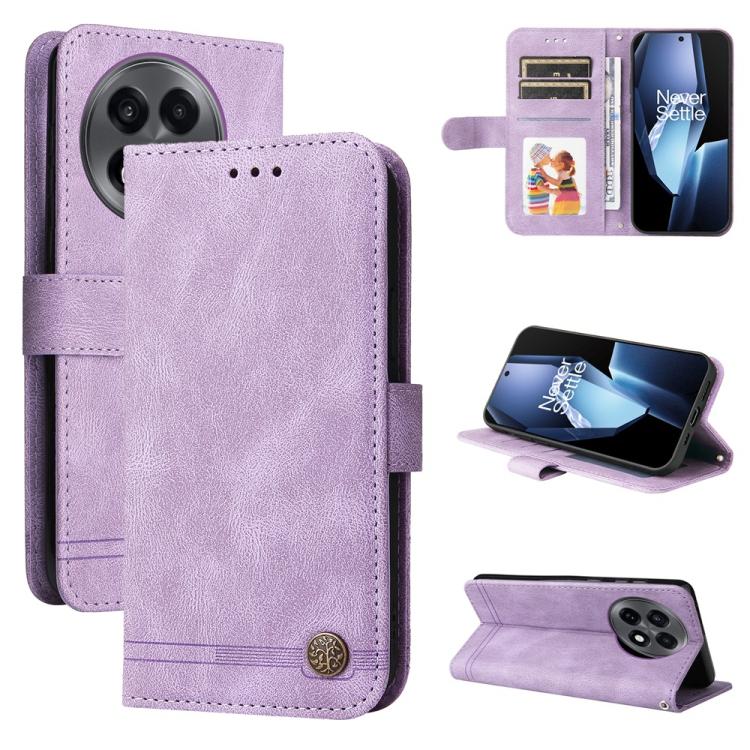 Skin Feel Life Tree Metal Button Leather Phone Case, For OnePlus Ace 5 Racing / Nord CE5, For OnePlus 13R / Ace 5 / Ace 5 Pro, For OnePlus 13, For OnePlus Nord 4