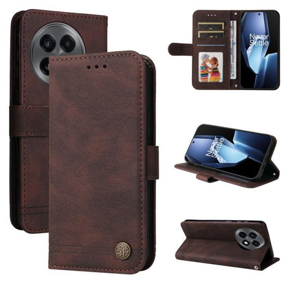 Skin Feel Life Tree Metal Button Leather Phone Case, For OnePlus Ace 5 Racing / Nord CE5, For OnePlus 13R / Ace 5 / Ace 5 Pro, For OnePlus 13, For OnePlus Nord 4
