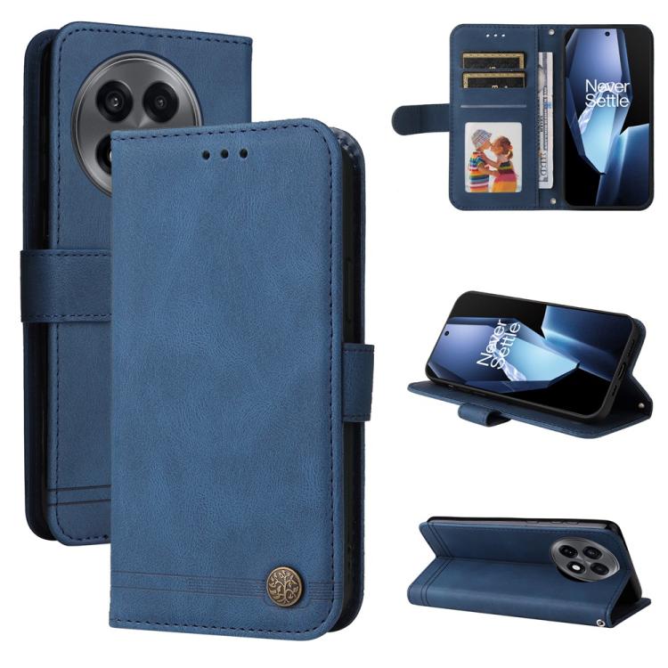 Skin Feel Life Tree Metal Button Leather Phone Case, For OnePlus Ace 5 Racing / Nord CE5, For OnePlus 13R / Ace 5 / Ace 5 Pro, For OnePlus 13, For OnePlus Nord 4