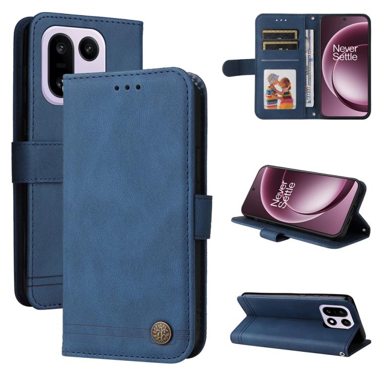 Skin Feel Life Tree Metal Button Leather Phone Case, For OnePlus Turbo 6V / Turbo 6, For OnePlus Ace 6 / 15R, For OnePlus 15, For OnePlus Ace 5 Ultra / Nord 5