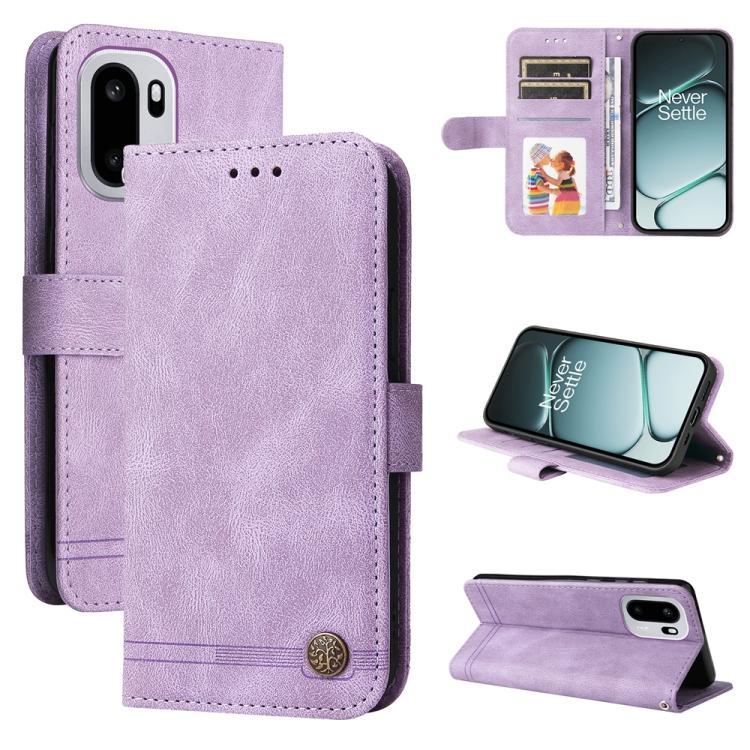 Skin Feel Life Tree Metal Button Leather Phone Case, For OnePlus Turbo 6V / Turbo 6, For OnePlus Ace 6 / 15R, For OnePlus 15, For OnePlus Ace 5 Ultra / Nord 5