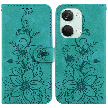 Lily Embossed Leather Phone Case, For OnePlus Nord CE4 5G, For OnePlus Nord CE 3 Lite / N30, For OnePlus Nord 3, For OnePlus 11