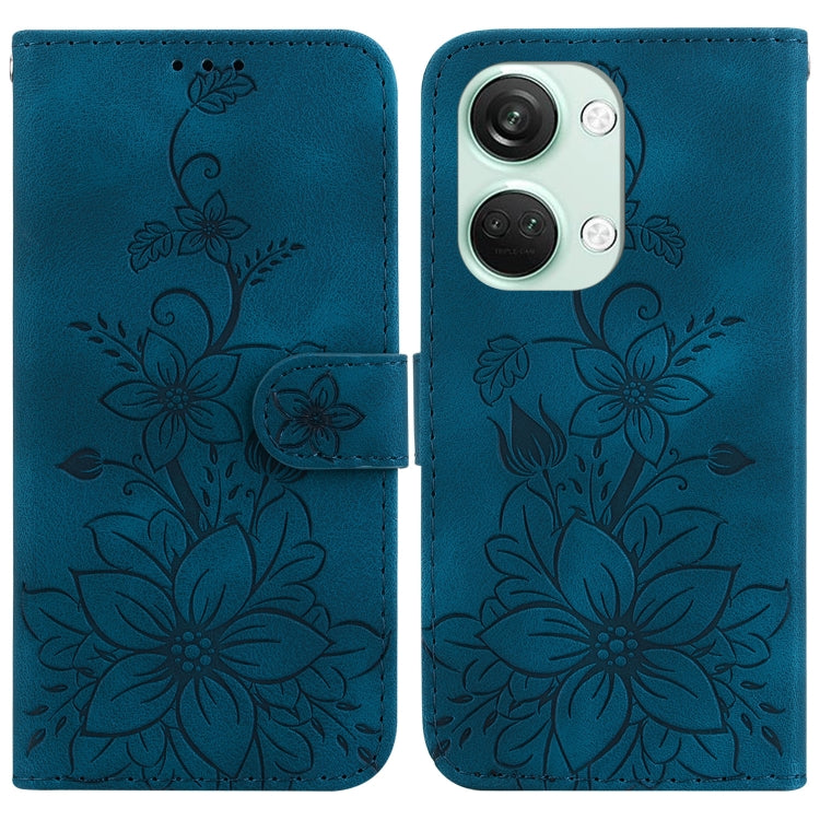 Lily Embossed Leather Phone Case, For OnePlus Nord CE4 5G, For OnePlus Nord CE 3 Lite / N30, For OnePlus Nord 3, For OnePlus 11