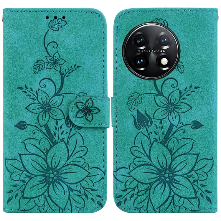 Lily Embossed Leather Phone Case, For OnePlus Nord CE4 5G, For OnePlus Nord CE 3 Lite / N30, For OnePlus Nord 3, For OnePlus 11