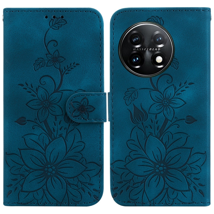 Lily Embossed Leather Phone Case, For OnePlus Nord CE4 5G, For OnePlus Nord CE 3 Lite / N30, For OnePlus Nord 3, For OnePlus 11