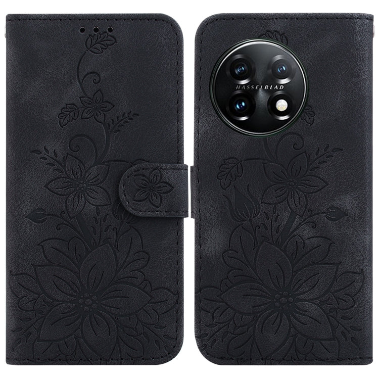 Lily Embossed Leather Phone Case, For OnePlus Nord CE4 5G, For OnePlus Nord CE 3 Lite / N30, For OnePlus Nord 3, For OnePlus 11