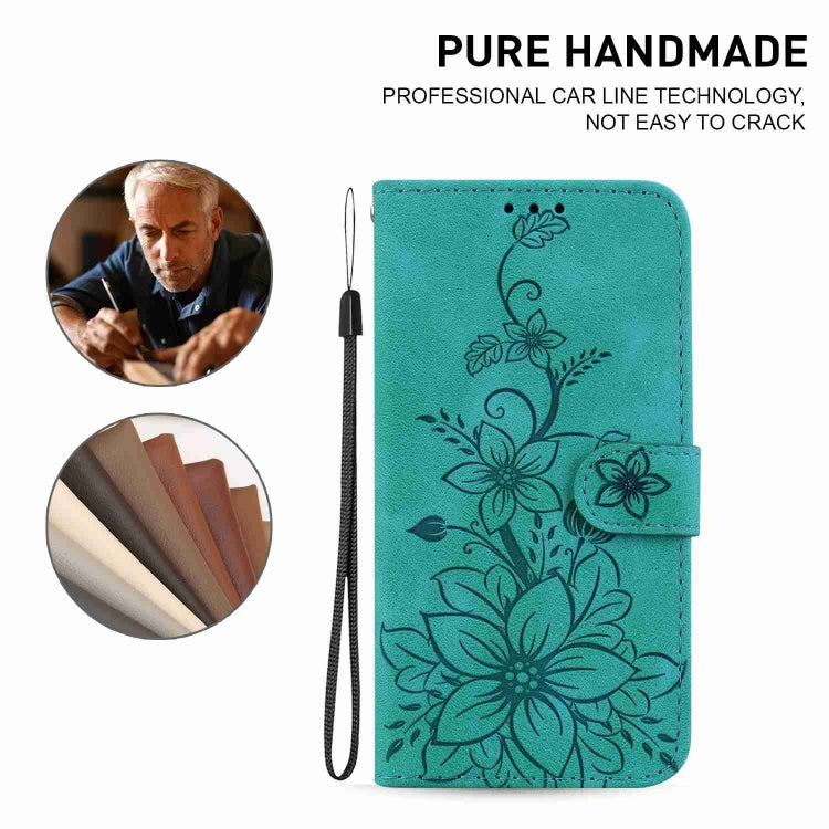 Lily Embossed Leather Phone Case, For OnePlus Nord 2T, For OnePlus Nord CE 2 Lite 5G, For OnePlus 10R / Ace, For OnePlus Nord CE 2 5G