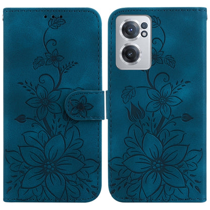Lily Embossed Leather Phone Case, For OnePlus Nord 2T, For OnePlus Nord CE 2 Lite 5G, For OnePlus 10R / Ace, For OnePlus Nord CE 2 5G