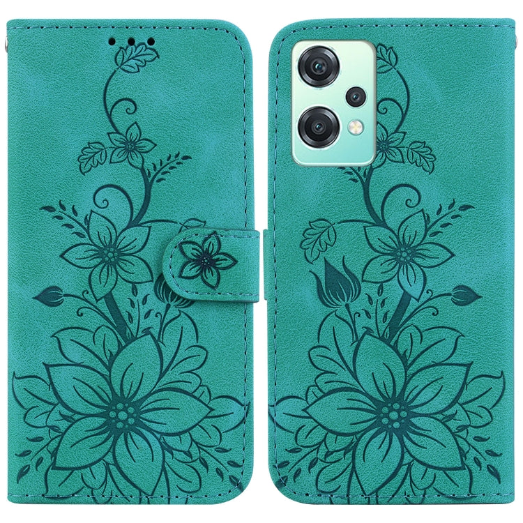 Lily Embossed Leather Phone Case, For OnePlus Nord 2T, For OnePlus Nord CE 2 Lite 5G, For OnePlus 10R / Ace, For OnePlus Nord CE 2 5G