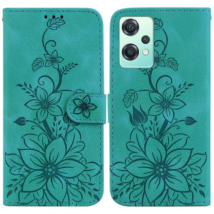 Lily Embossed Leather Phone Case, For OnePlus Nord 2T, For OnePlus Nord CE 2 Lite 5G, For OnePlus 10R / Ace, For OnePlus Nord CE 2 5G