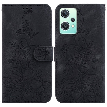 Lily Embossed Leather Phone Case, For OnePlus Nord 2T, For OnePlus Nord CE 2 Lite 5G, For OnePlus 10R / Ace, For OnePlus Nord CE 2 5G