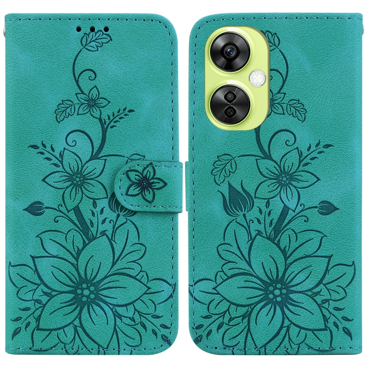 Lily Embossed Leather Phone Case, For OnePlus Nord CE4 5G, For OnePlus Nord CE 3 Lite / N30, For OnePlus Nord 3, For OnePlus 11