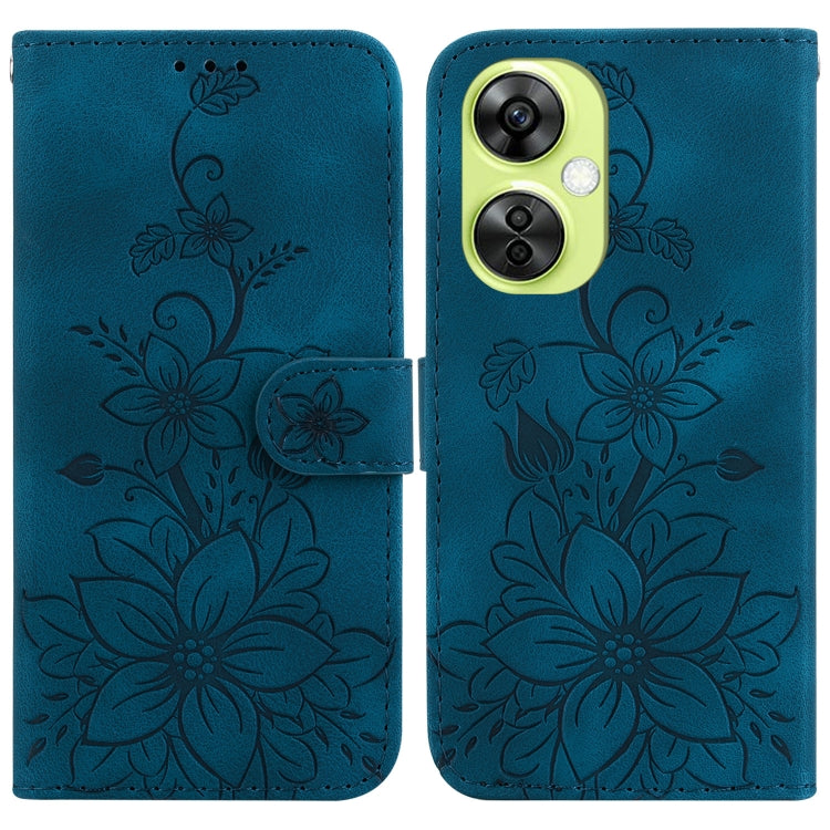 Lily Embossed Leather Phone Case, For OnePlus Nord CE4 5G, For OnePlus Nord CE 3 Lite / N30, For OnePlus Nord 3, For OnePlus 11