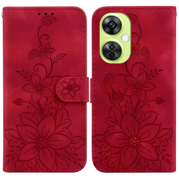 Lily Embossed Leather Phone Case, For OnePlus Nord CE4 5G, For OnePlus Nord CE 3 Lite / N30, For OnePlus Nord 3, For OnePlus 11