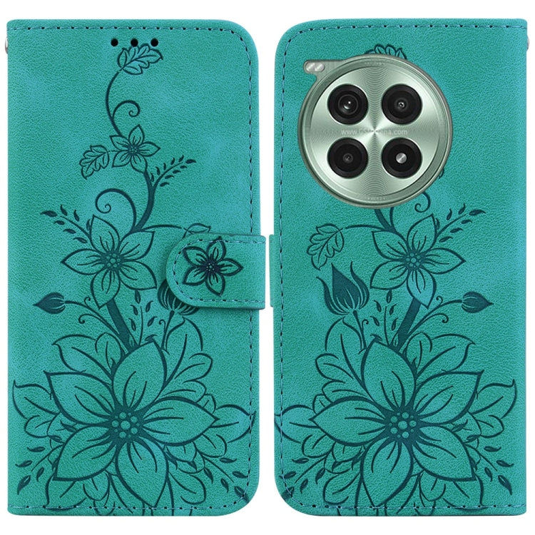 Lily Embossed Leather Phone Case, For OnePlus 13, For OnePlus Nord 4, For OnePlus Ace 3 Pro, For OnePlus Nord CE4 Lite