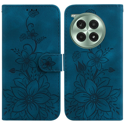 Lily Embossed Leather Phone Case, For OnePlus 13, For OnePlus Nord 4, For OnePlus Ace 3 Pro, For OnePlus Nord CE4 Lite