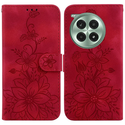 Lily Embossed Leather Phone Case, For OnePlus 13, For OnePlus Nord 4, For OnePlus Ace 3 Pro, For OnePlus Nord CE4 Lite