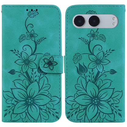 Lily Embossed Leather Phone Case, For OnePlus 13, For OnePlus Nord 4, For OnePlus Ace 3 Pro, For OnePlus Nord CE4 Lite