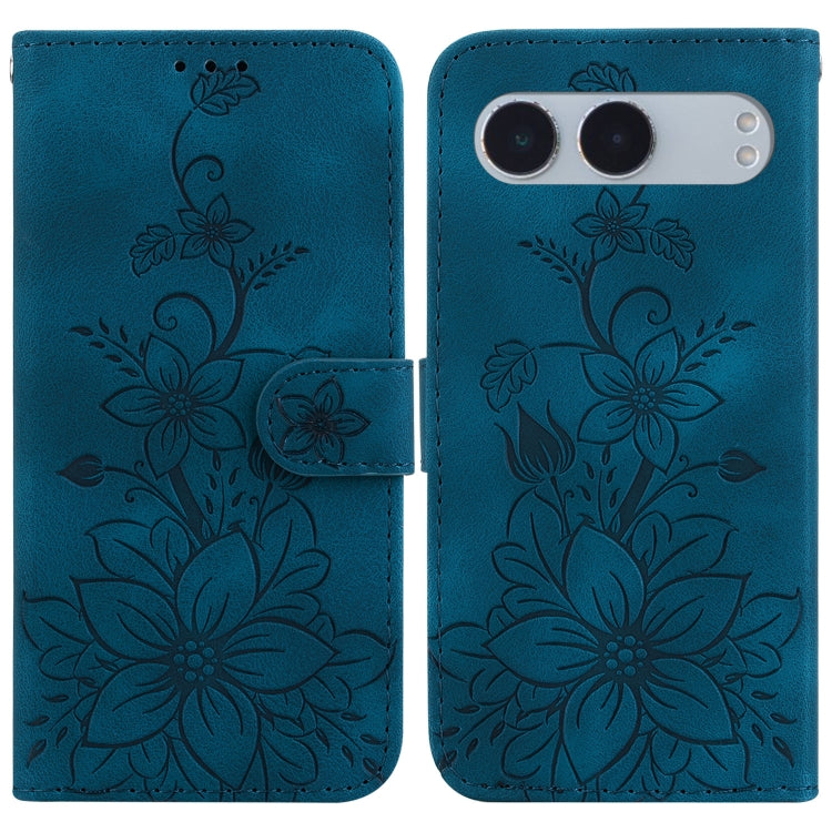 Lily Embossed Leather Phone Case, For OnePlus 13, For OnePlus Nord 4, For OnePlus Ace 3 Pro, For OnePlus Nord CE4 Lite