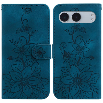 Lily Embossed Leather Phone Case, For OnePlus 13, For OnePlus Nord 4, For OnePlus Ace 3 Pro, For OnePlus Nord CE4 Lite