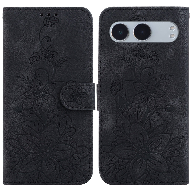 Lily Embossed Leather Phone Case, For OnePlus 13, For OnePlus Nord 4, For OnePlus Ace 3 Pro, For OnePlus Nord CE4 Lite