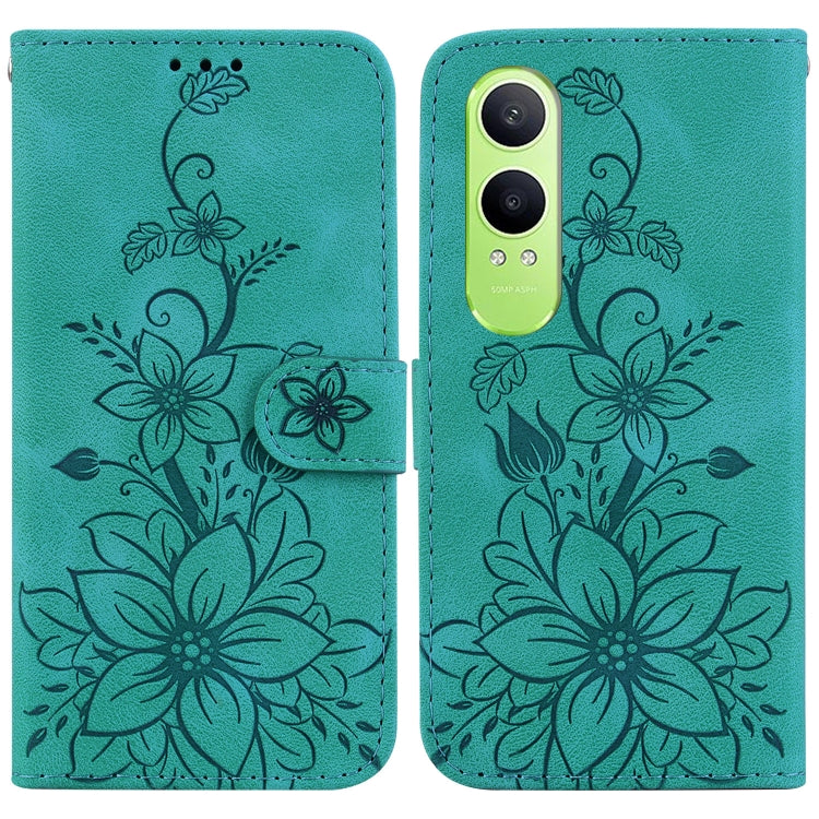 Lily Embossed Leather Phone Case, For OnePlus 13, For OnePlus Nord 4, For OnePlus Ace 3 Pro, For OnePlus Nord CE4 Lite