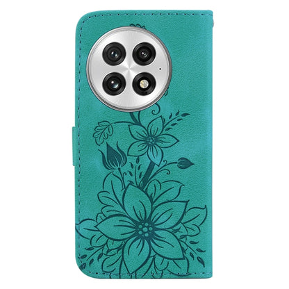 Lily Embossed Leather Phone Case, For OnePlus 13, For OnePlus Nord 4, For OnePlus Ace 3 Pro, For OnePlus Nord CE4 Lite