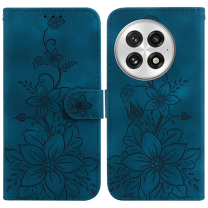 Lily Embossed Leather Phone Case, For OnePlus 13, For OnePlus Nord 4, For OnePlus Ace 3 Pro, For OnePlus Nord CE4 Lite