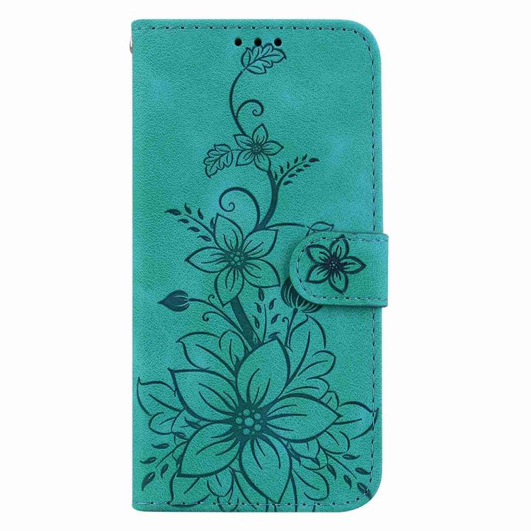 Lily Embossed Leather Phone Case, For OnePlus Nord 6 5G / Turbo 6 / Turbo 6V, For OnePlus 15R / Ace 6 / Ace 6T, For OnePlus Ace 5 Ultra / Nord 5 5G, For OnePlus Ace 5 Racing / Nord CE5