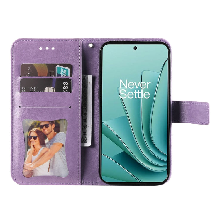 Seven-petal Flowers Embossing Leather Phone Case, For OnePlus Nord 3 / Ace 2V