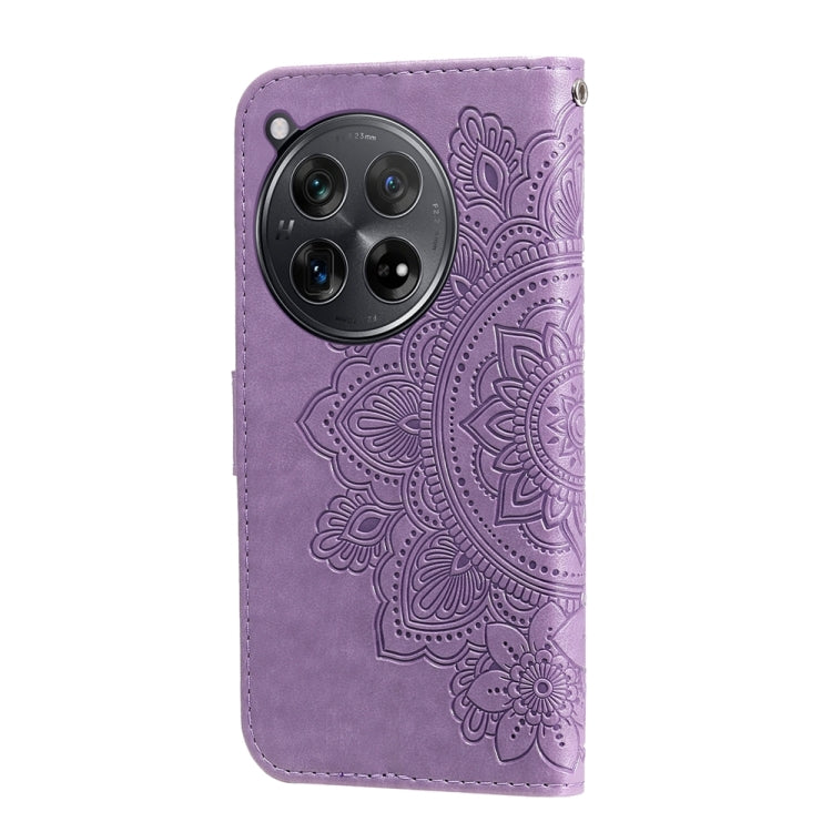 Seven-petal Flowers Embossing Leather Phone Case, For OnePlus 12R, For OnePlus 12, For OnePlus Nord CE3, For OnePlus Nord CE 3 Lite / Nord N30