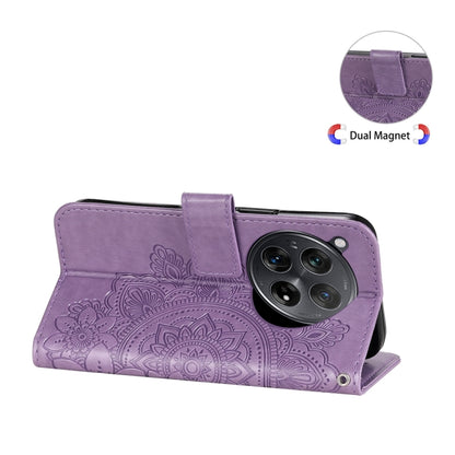 Seven-petal Flowers Embossing Leather Phone Case, For OnePlus 12R, For OnePlus 12, For OnePlus Nord CE3, For OnePlus Nord CE 3 Lite / Nord N30