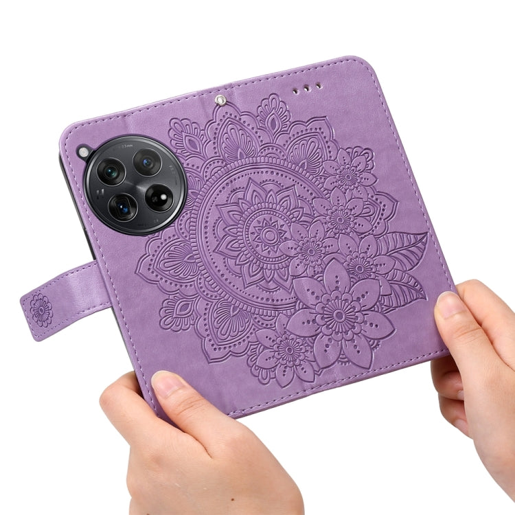 Seven-petal Flowers Embossing Leather Phone Case, For OnePlus 12R, For OnePlus 12, For OnePlus Nord CE3, For OnePlus Nord CE 3 Lite / Nord N30